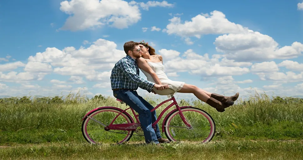 venus sextile moon synastry - couple, romance, bike