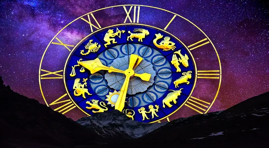 venus conjunct venus synastry - starry sky, star sign, clock