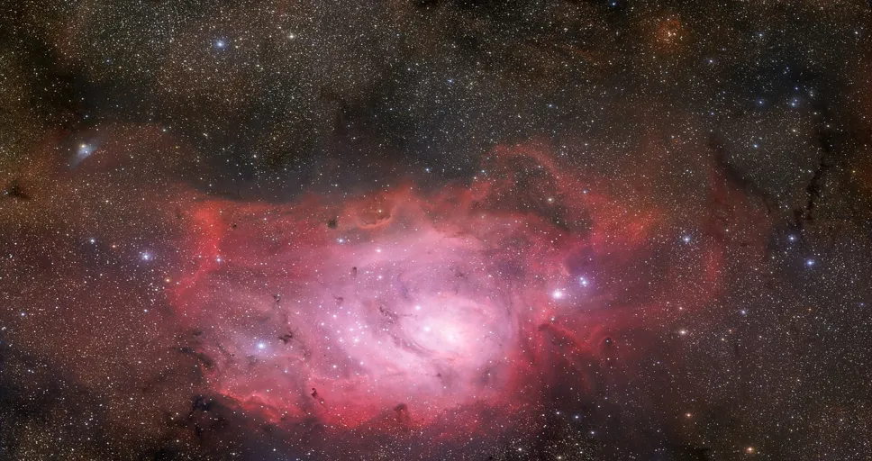 sagittarius sun aquarius moon - lagoon nebula, messier 8, ngc 6523