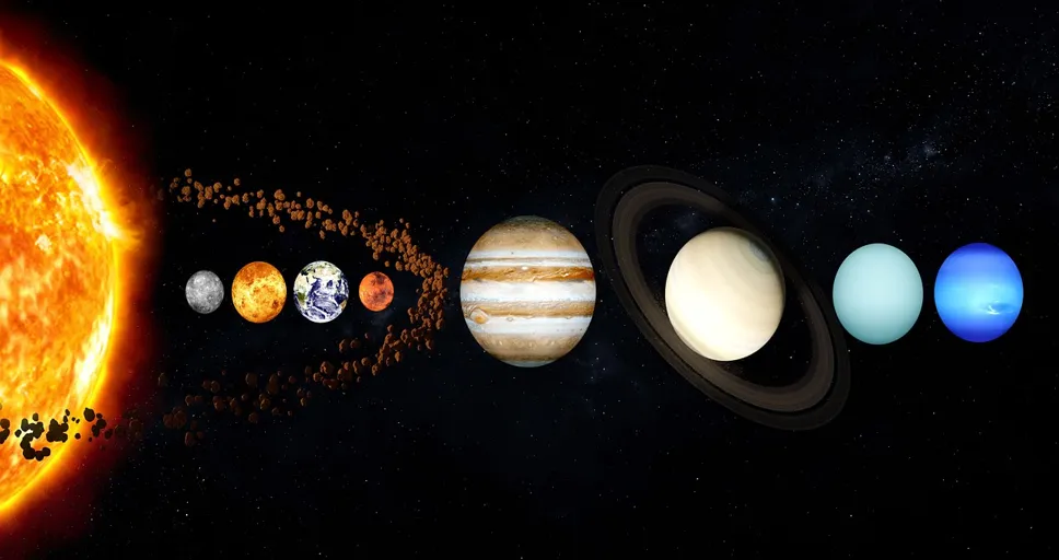 mercury opposite neptune - space, universe, solar